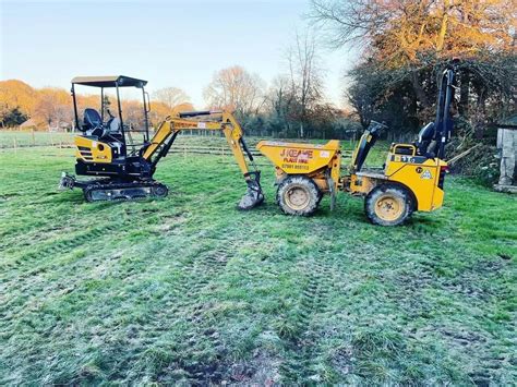 mini digger hire truro|truro plant hire.